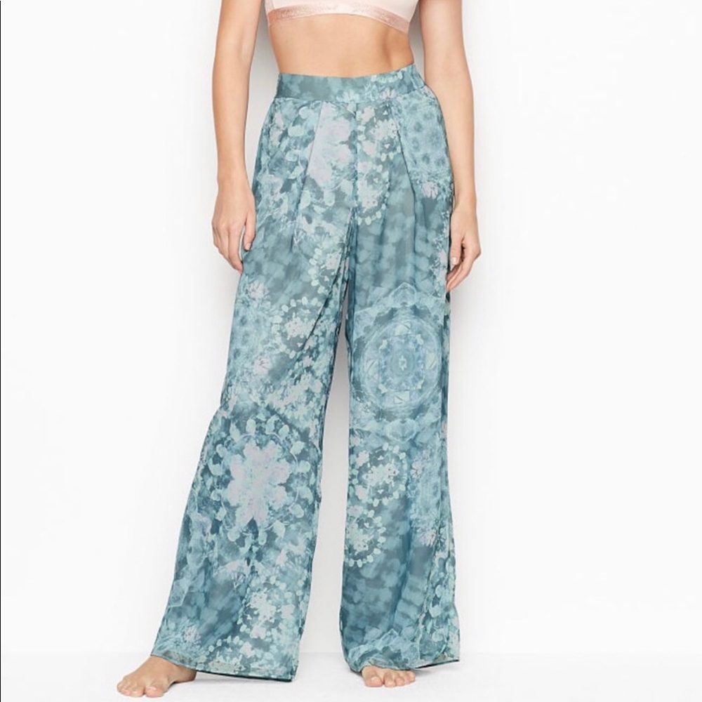 VICTORIA SECRET DOUBLE LAYER CHIFFON PJ PANTS.M - Picture 1 of 4